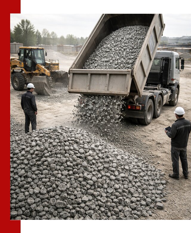 Доставка гранитного щебня фракции 20-40 в Слободской