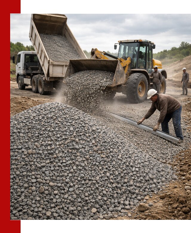 Гравийный щебень фракция 5-20 с доставкой в Слободской