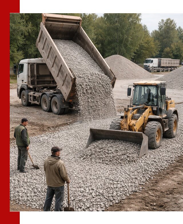 Купить гравийный щебень фракция 20-40 в Слободской с доставкой