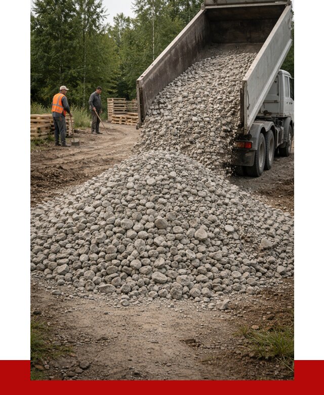 гравийный щебень фракция 70-120 в Слободской от 2525 р. ПРОНЕРУДСлб