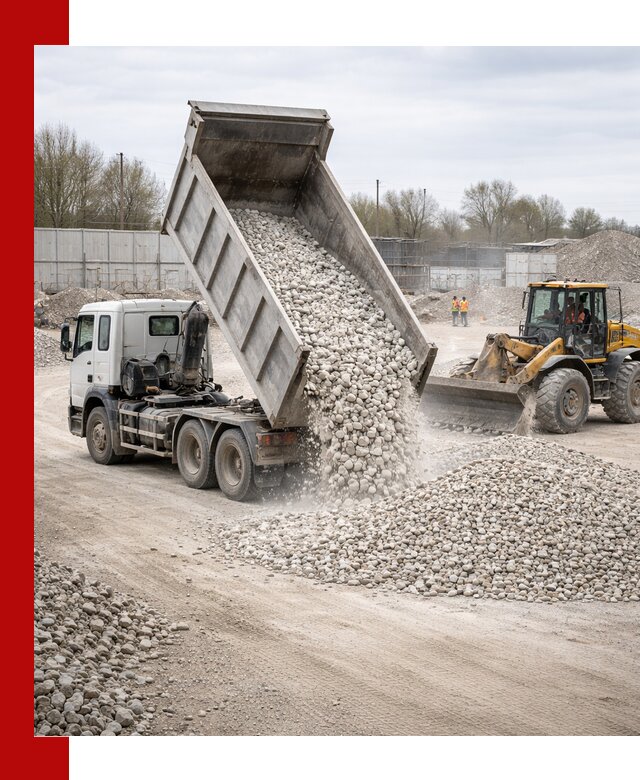 Доставка и продажа известнякового щебня в Слободской