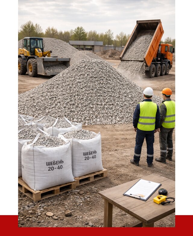 Известняковый щебень 20-40 в Слободской от 2164 р. ПРОНЕРУДСлб