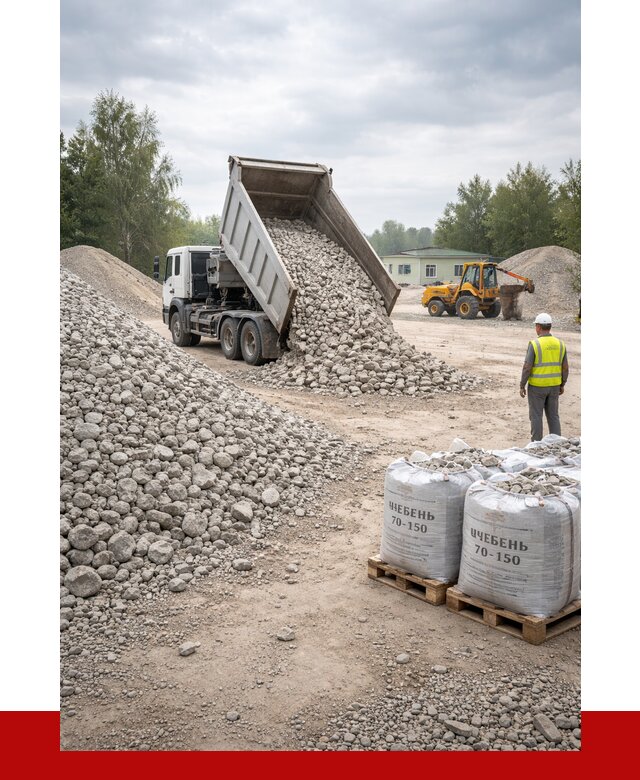 Известняковый щебень фракция 70-150 в Слободской от 1288 р. | ПРОНЕРУДСлб