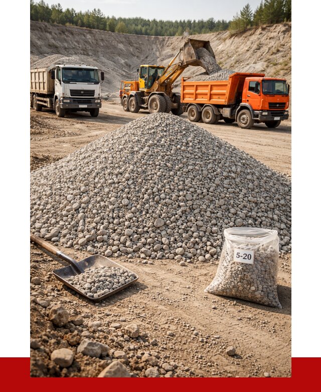 Доломитовый щебень фр. 5-20 в Слободской от 4328 р. | ПРОНЕРУДСлб