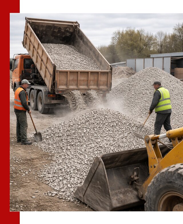 Доломитовый щебень фракции 5-20 с доставкой в Слободской