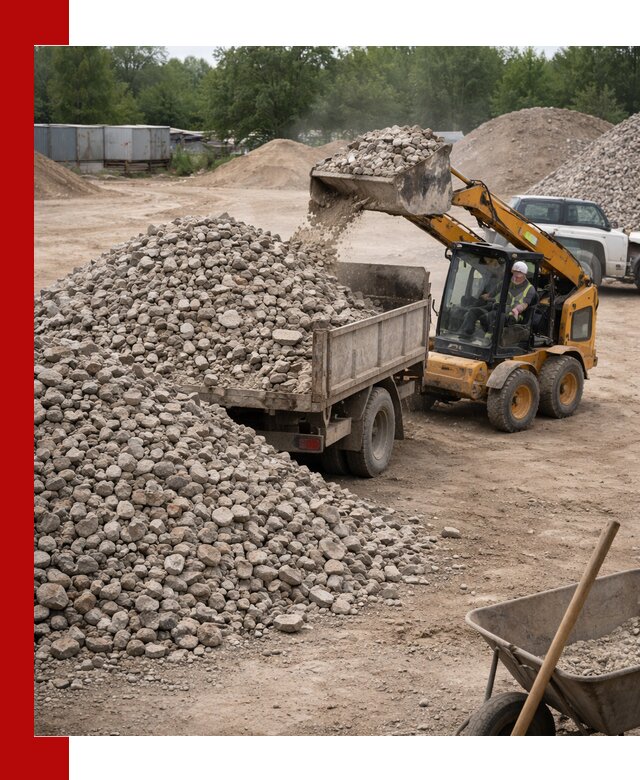 Доставка вторичного щебня в Слободской для строительных работ