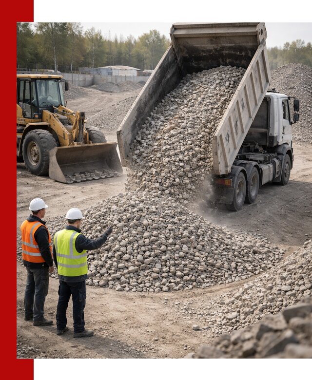 Вторичный щебень фракция 40–70 доставка в Слободской