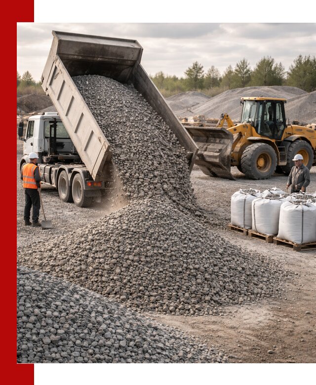 Бетонный щебень фракция 5–20 с доставкой в Слободской