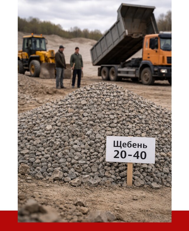 Бетонный щебень фракция 20-40 в Слободской от 2525 р. | ПРОНЕРУДСлб