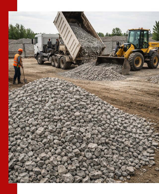 Доставка бетонного щебня фракции 40-70 в Слободской