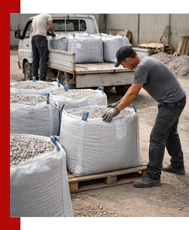 Доставка щебня в мешках по выгодным ценам в Слободской
