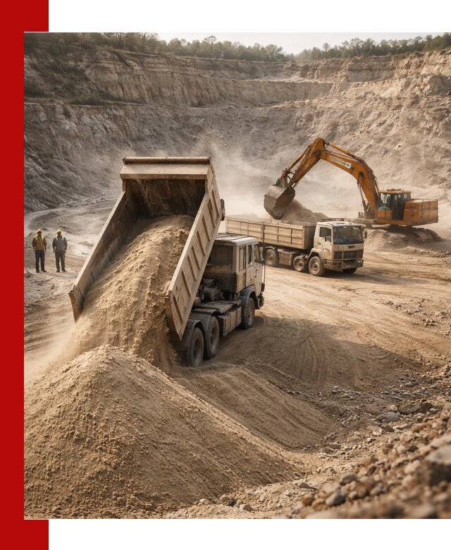 Карьерный песок навалом с доставкой в Слободской