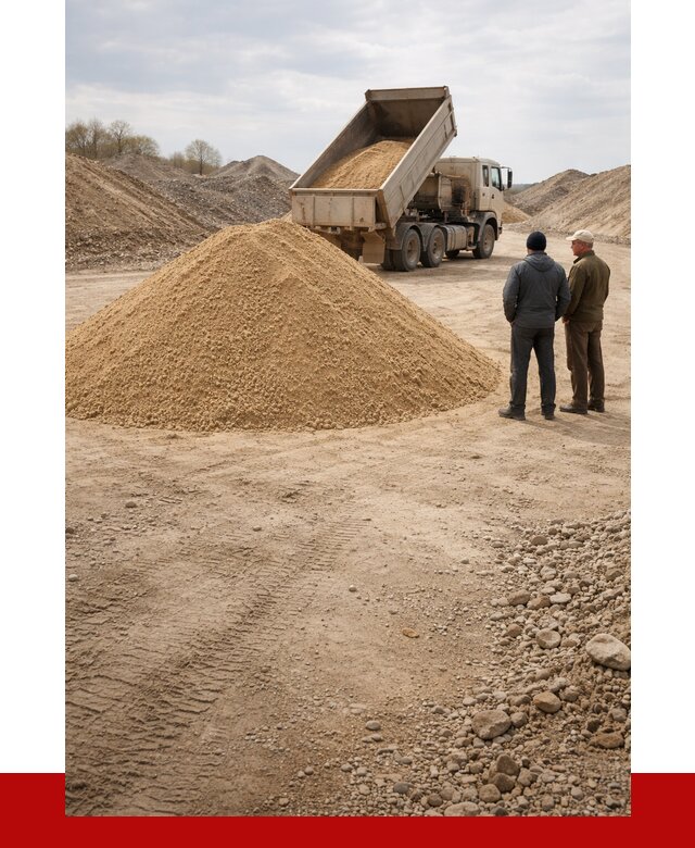 Карьерный песок крупнозернистый в Слободской от 8759 р | ПРОНЕРУДСлб