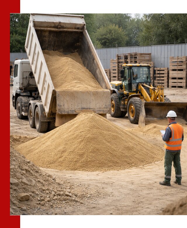 Доставка карьерного мелкозернистого песка в Слободской