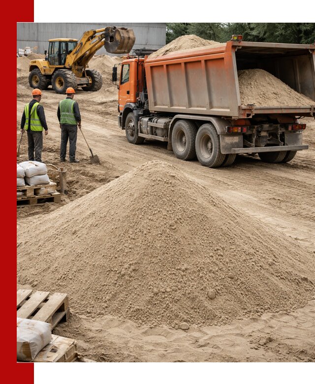 Доставка и продажа мытого речного песка в Слободской