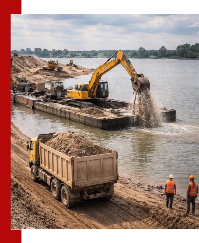 Намывной песок с доставкой в Слободской оптом и в розницу