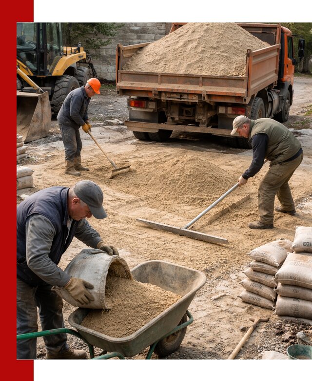 Поставка песка для стяжки в Слободской с быстрой доставкой