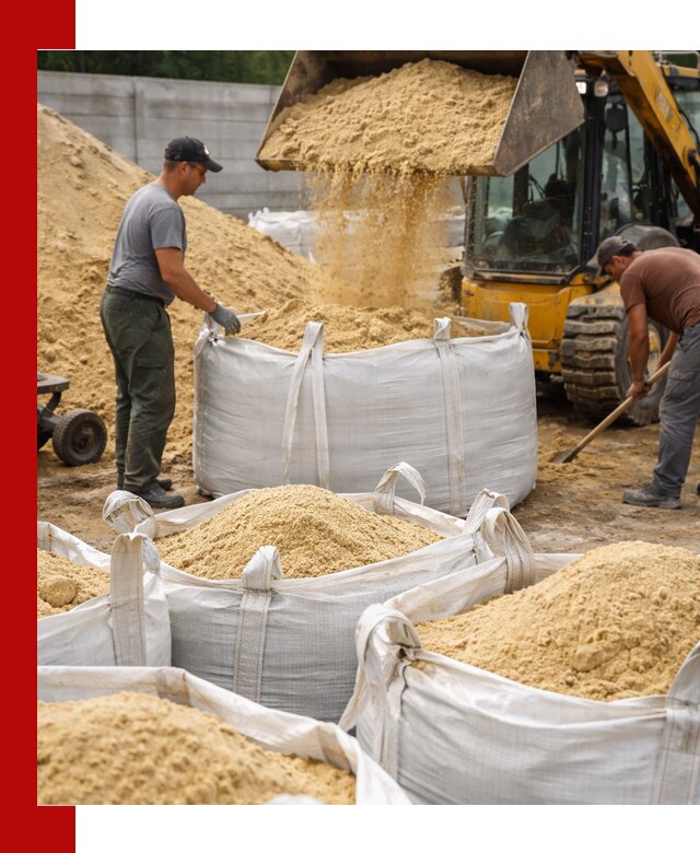 Поставка качественного песка для кладки в Слободской