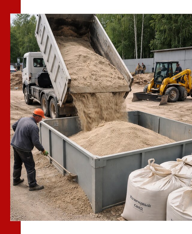 Кварцевый песок для фильтра в Слободской — доставка и качество