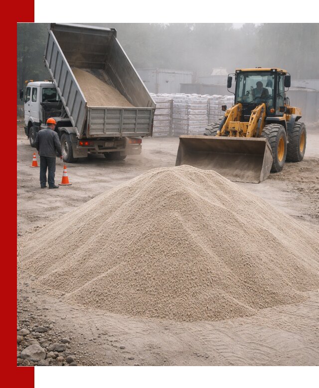 Кварцевый песок фракция 0–8 для стройработ в Слободской