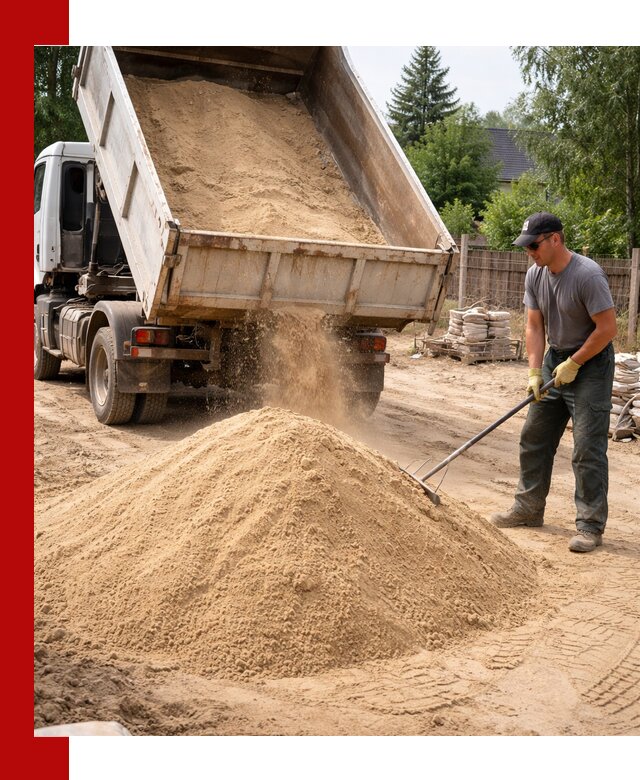 Доставка сухого песка самосвалами в Слободской