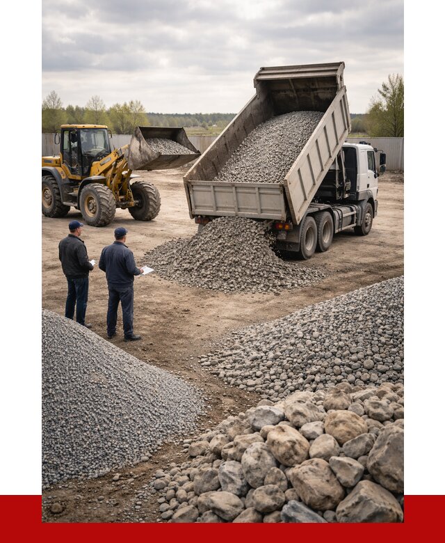 Гравий и камень с доставкой в Слободской от 4328 р. - ПРОНЕРУДСлб