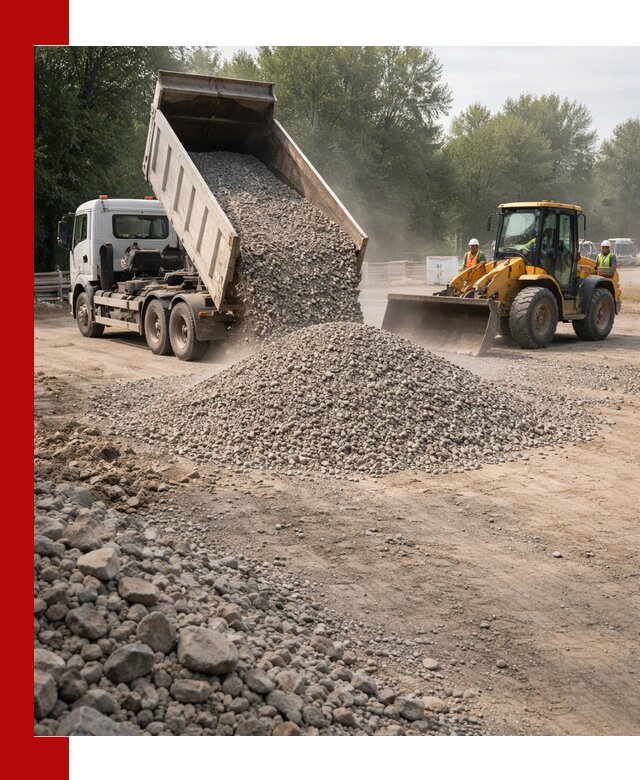 Гравий фракция 5–20 доставка в Слободской оптом и в розницу