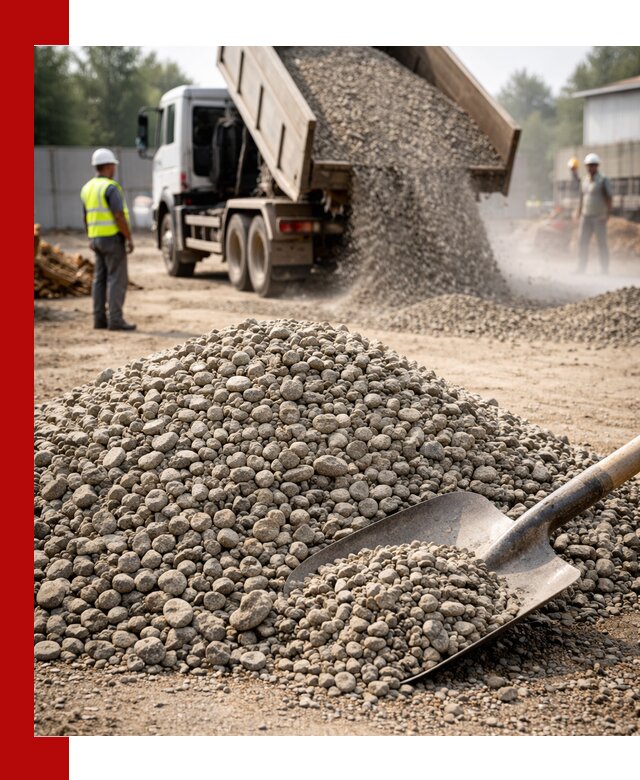 Доставка гравия фракции 20-40 в Слободской с самосвалами