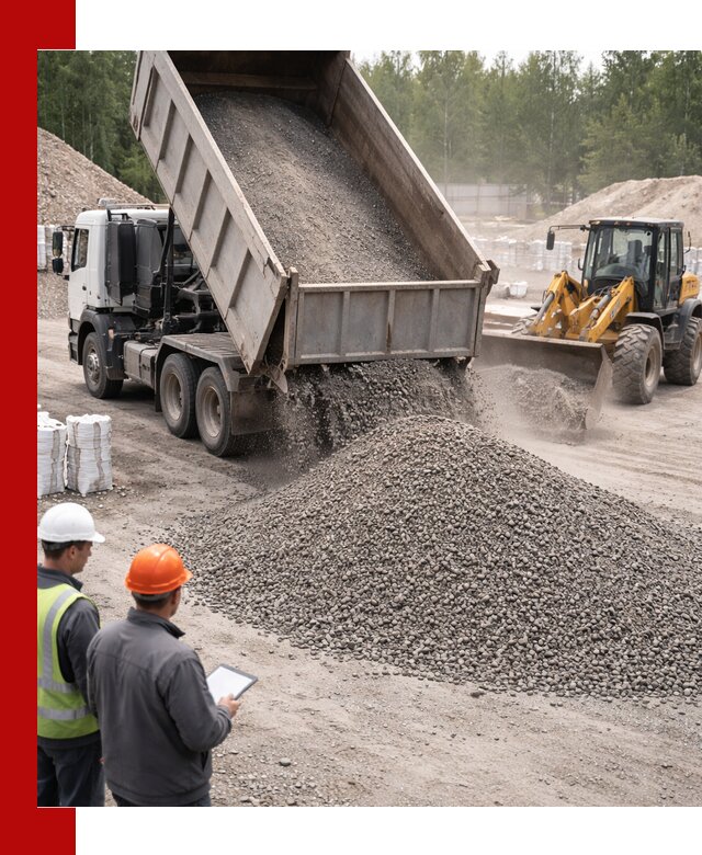 Доставка и продажа гранитного отсева 0-10 в Слободской