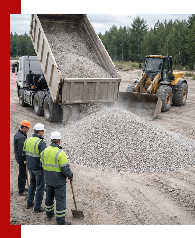 Известняковый отсев 0-5 доставка в Слободской быстро и выгодно