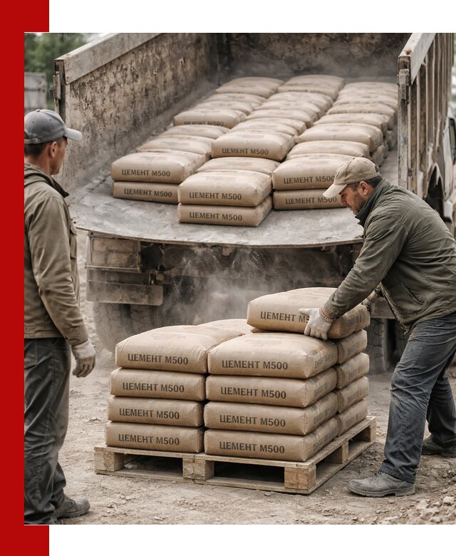 Цемент М500 с доставкой самосвалом в Слободской