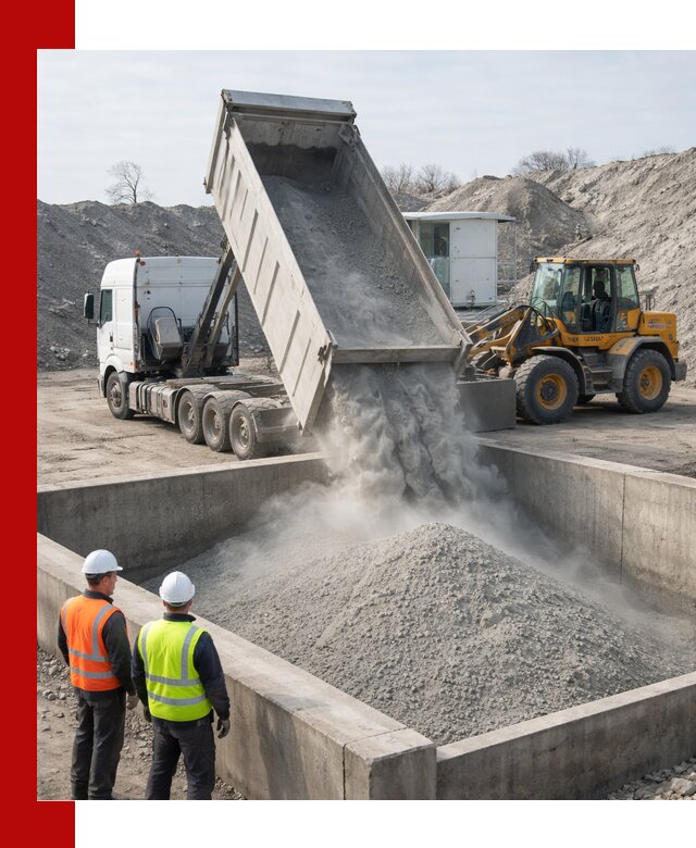 Доставка цемента навалом в Слободской крупными партиями