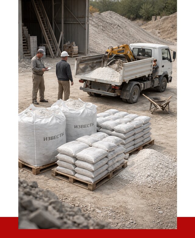 Известь строительная в Слободской с доставкой от 4328 р. | ПРОНЕРУДСлб