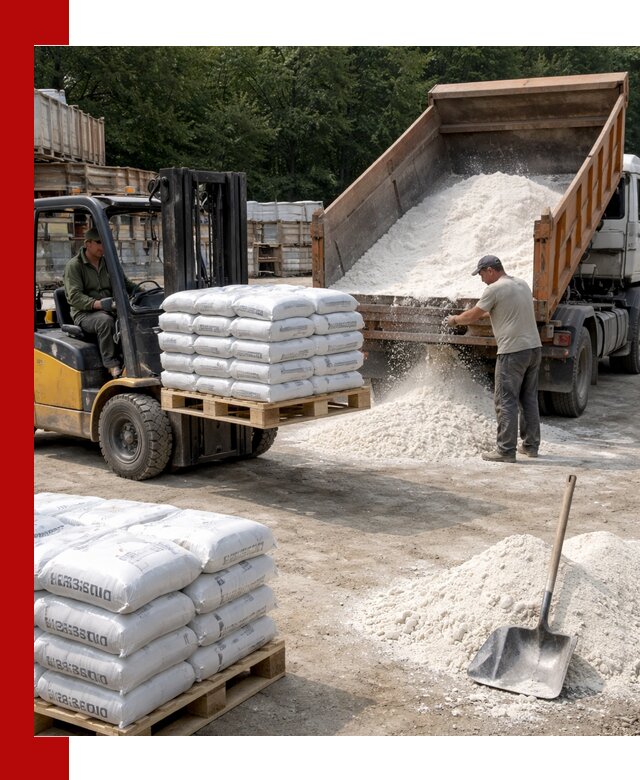 Доставка строительной извести оптом и в розницу в Слободской