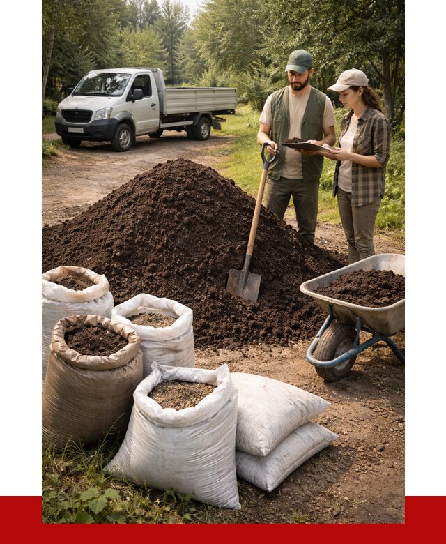 Купить грунт с доставкой в Слободской от 4637 р. за м3 | ПРОНЕРУДСлб