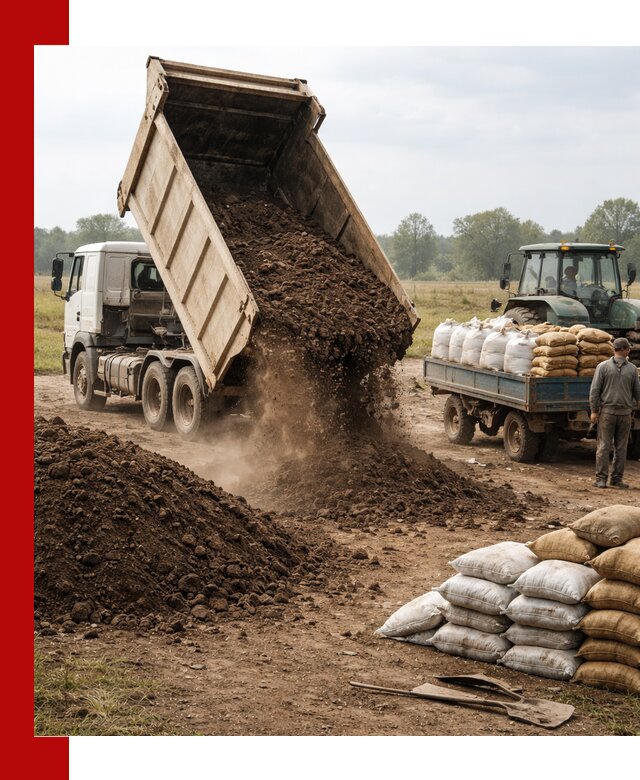 Доставка грунта и удобрений оптом в Слободской для сельхоз и строительства