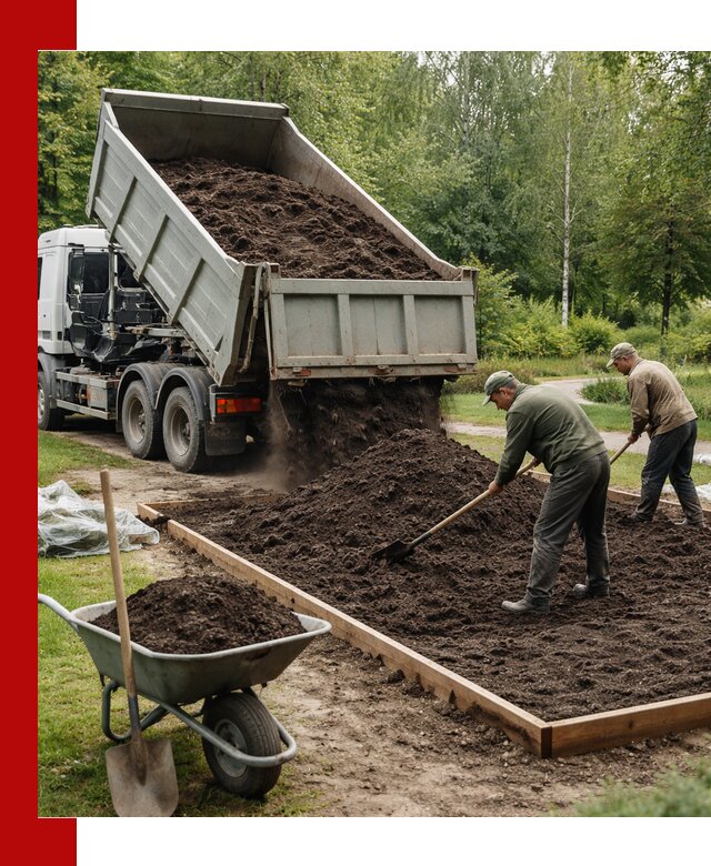 Доставка грунта для озеленения и благоустройства в Слободской