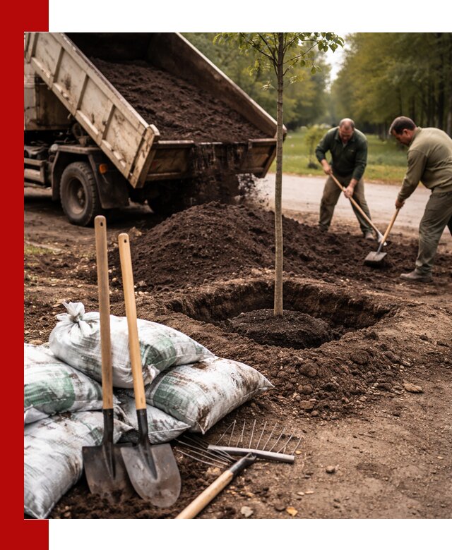 Грунт для посадки деревьев в Слободской — доставка и подготовка почвы