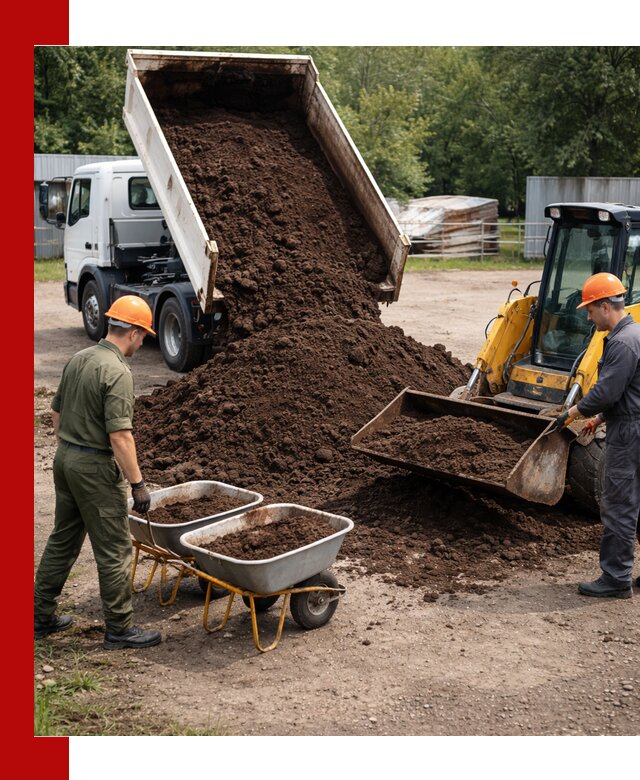 Доставка торфо-земляной смеси в Слободской для огорода и ландшафта