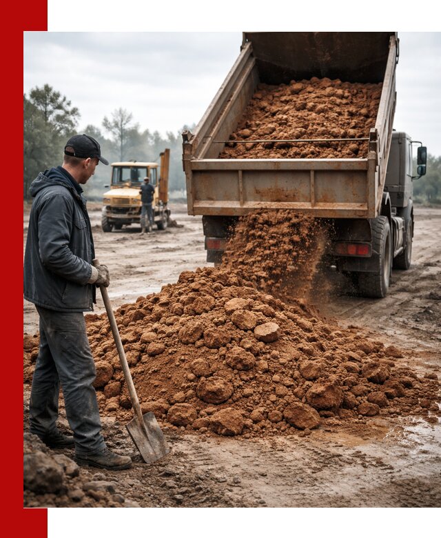 Глина для засыпки в Слободской с доставкой самосвалами