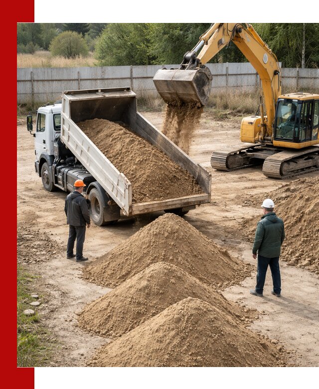Доставка супеси вагонными и автопартиями в Слободской