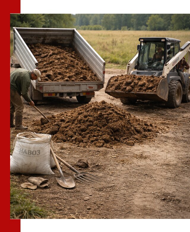 Доставка конского навоза в Слободской с разгрузкой и доставкой на объект