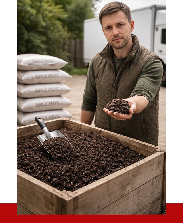 Купить биогумус в Слободской с доставкой от 8759 р. за куб | ПРОНЕРУДСлб