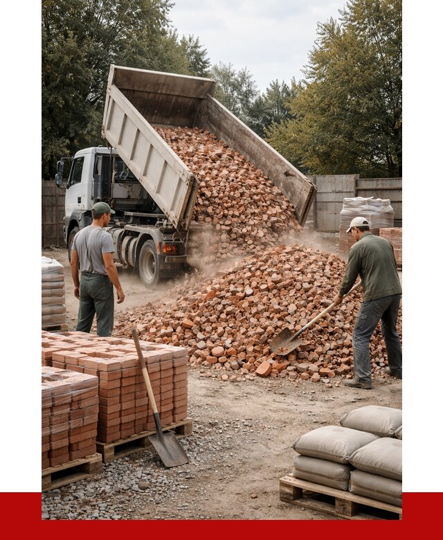 Бой кирпича в Слободской с доставкой от 4328 руб/куб | ПРОНЕРУДСлб