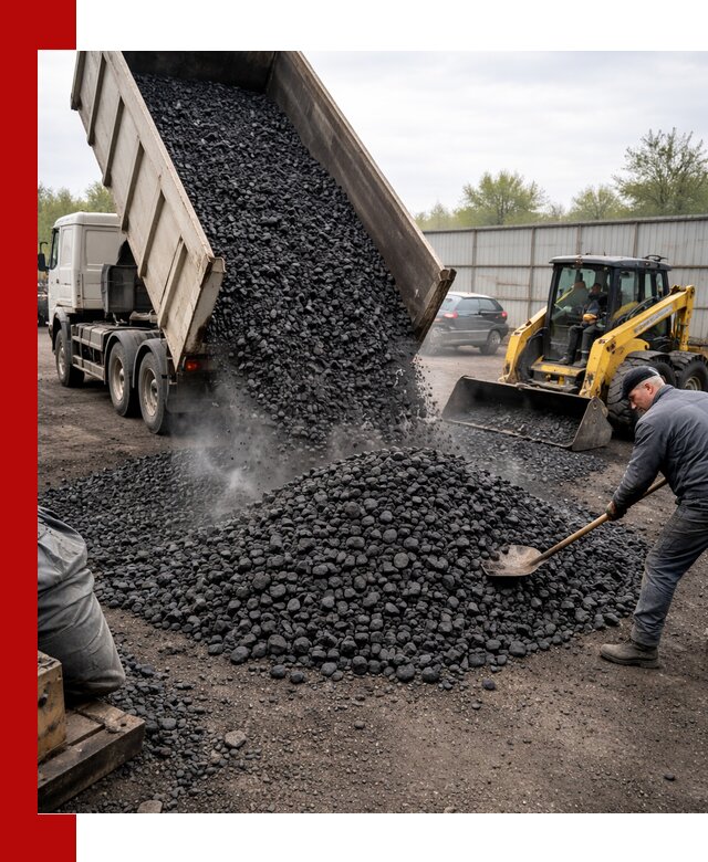 Доставка угля орех в Слободской оптом и в розницу