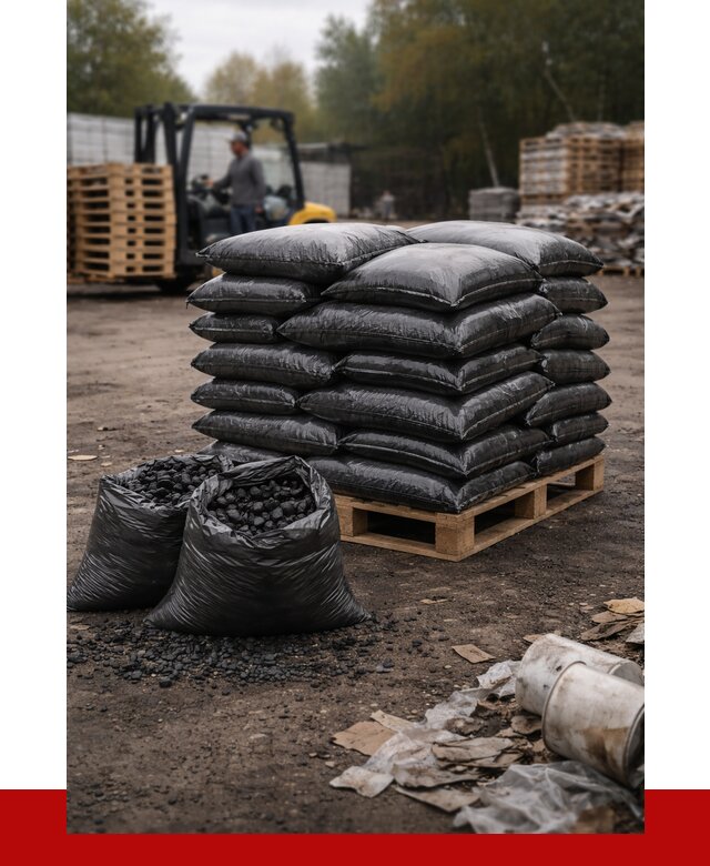 Купить уголь в мешках с доставкой в Слободской от 7729 р. | ПРОНЕРУДСлб