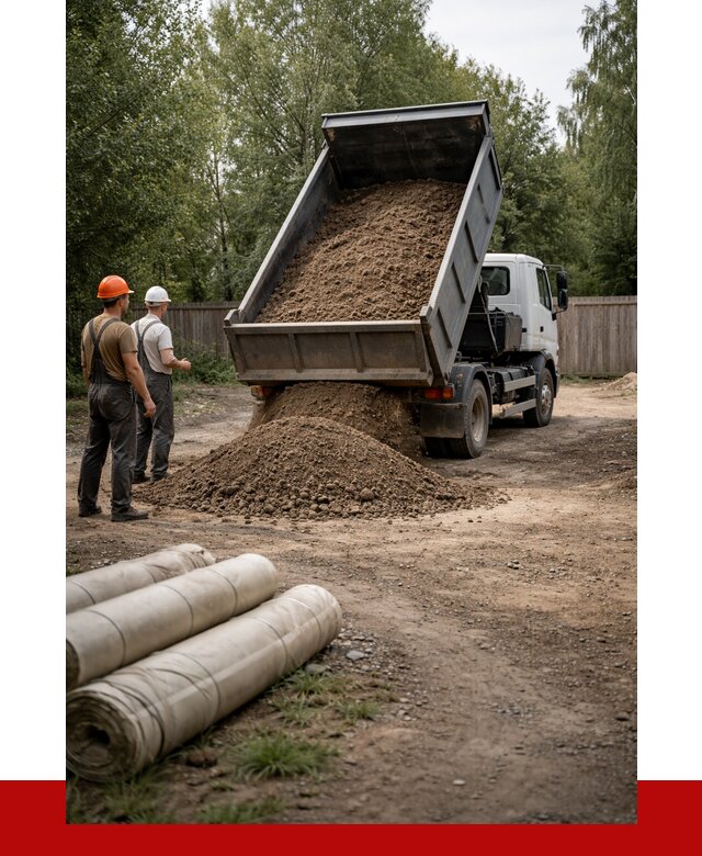 Доставка сыпучих материалов самосвалом в Слободскую от 4328 р. | ПРОНЕРУДСлб