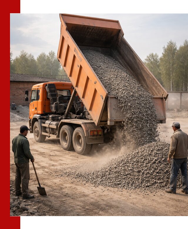 Доставка самосвалом 20 м3 в Слободской быстро и надежно