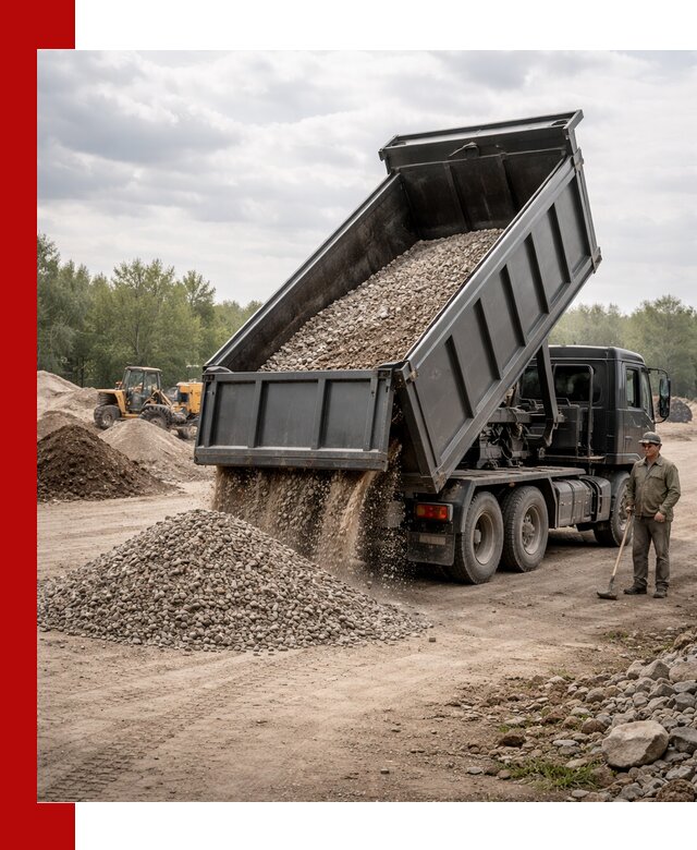 Доставка самосвалом 30 м3 по выгодным ценам в Слободской