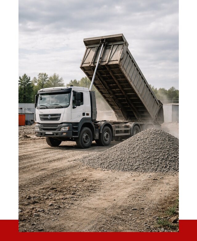 Доставка самосвалом 40 кубов в Слободской от 9275 р. | ПРОНЕРУДСлб